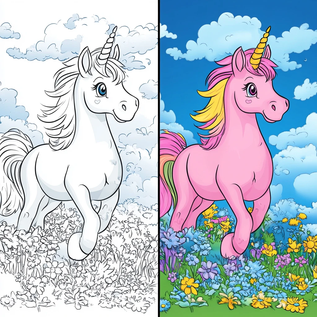 Unicorn Coloring Pages