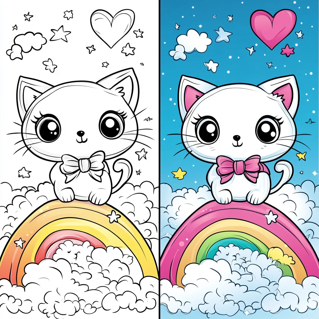 Hello Kitty Coloring Pages​